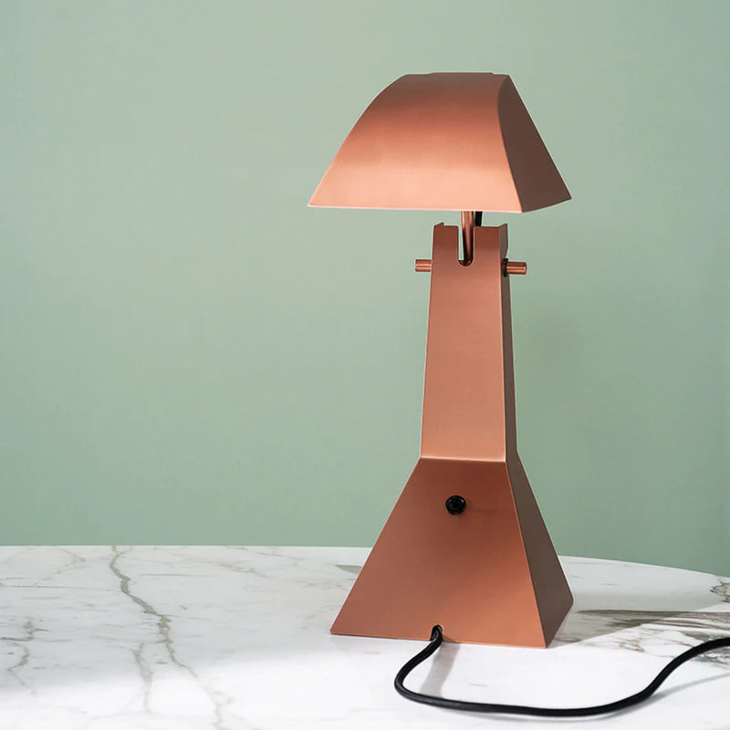 Copper table store lamp