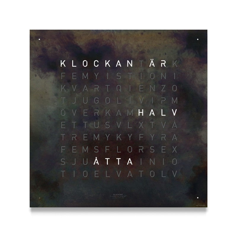 Qlocktwo Classic Creator's Edition - Raw Iron