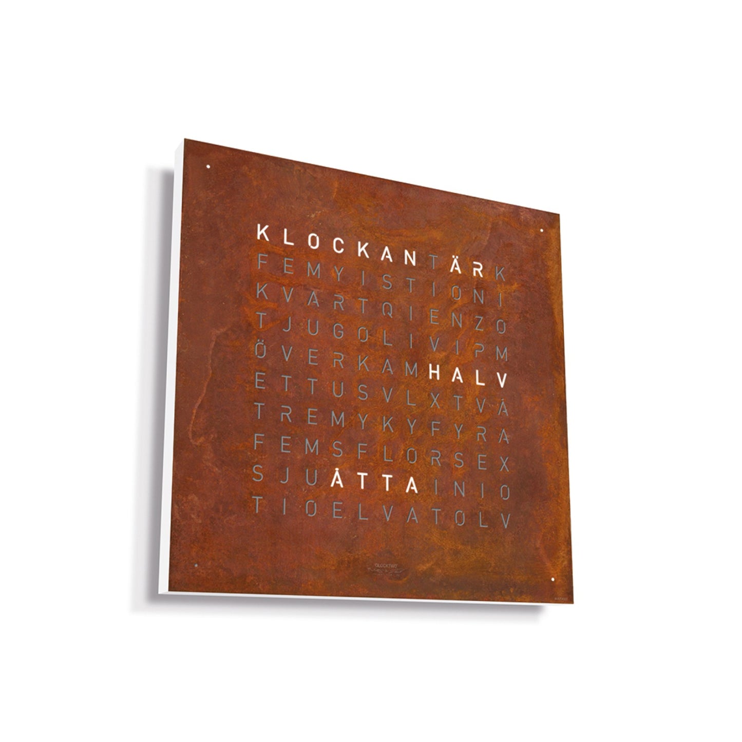 Qlocktwo Classic Creator's Edition - Rust