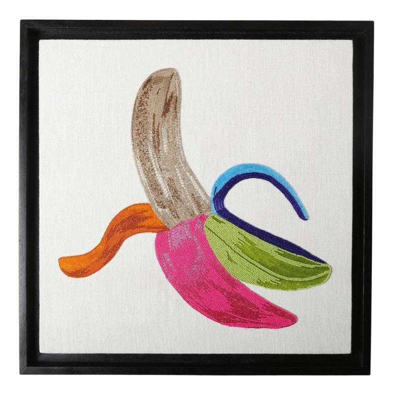 Banana beaded wall art