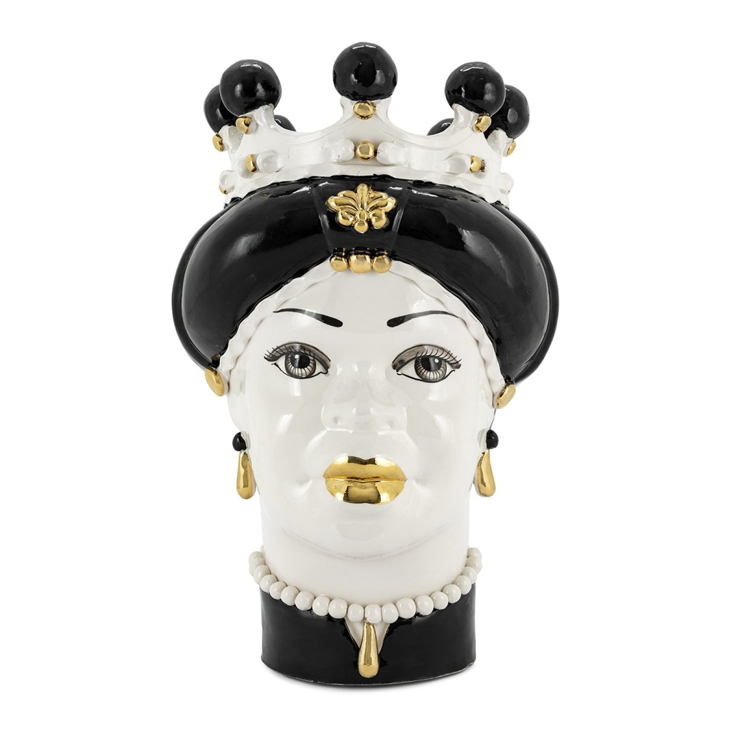 Sicilian Ceramic Vase, Gold