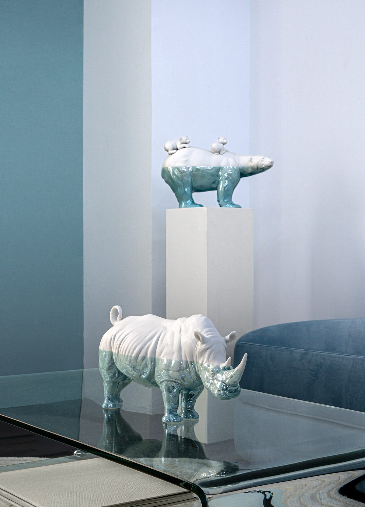Lladró Underwater Rhino