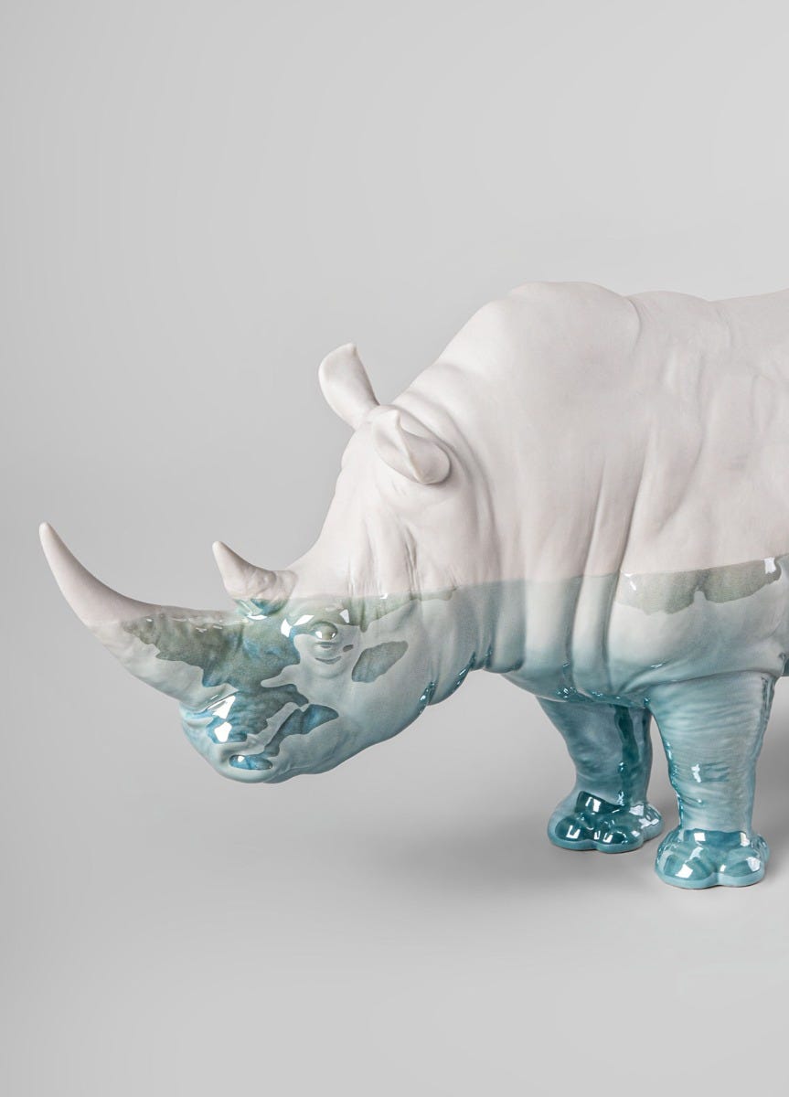 Lladró Underwater Rhino