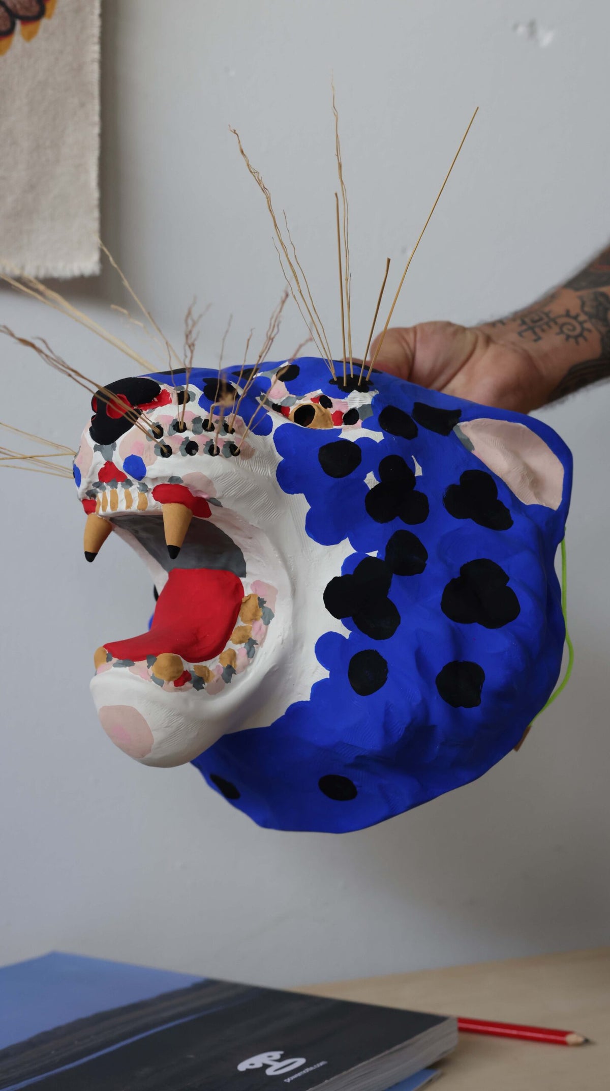 Blu Tiger – keramikmask