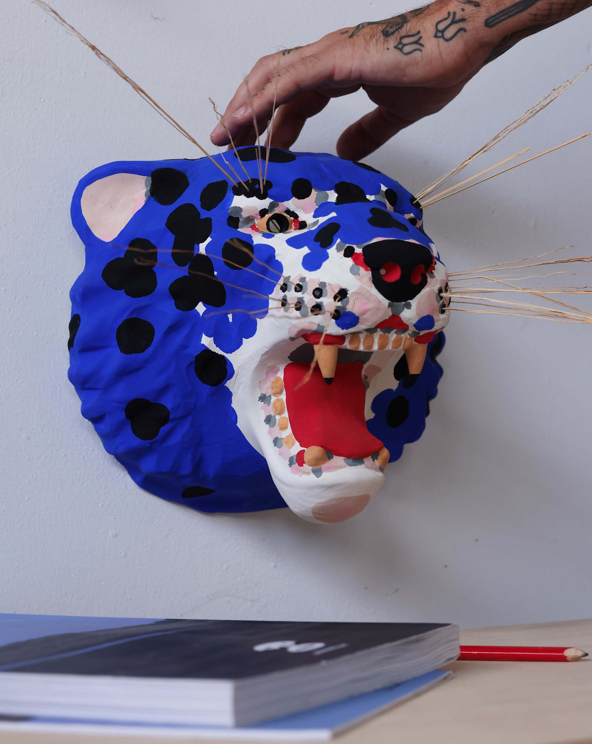 Blu Tiger – keramikmask