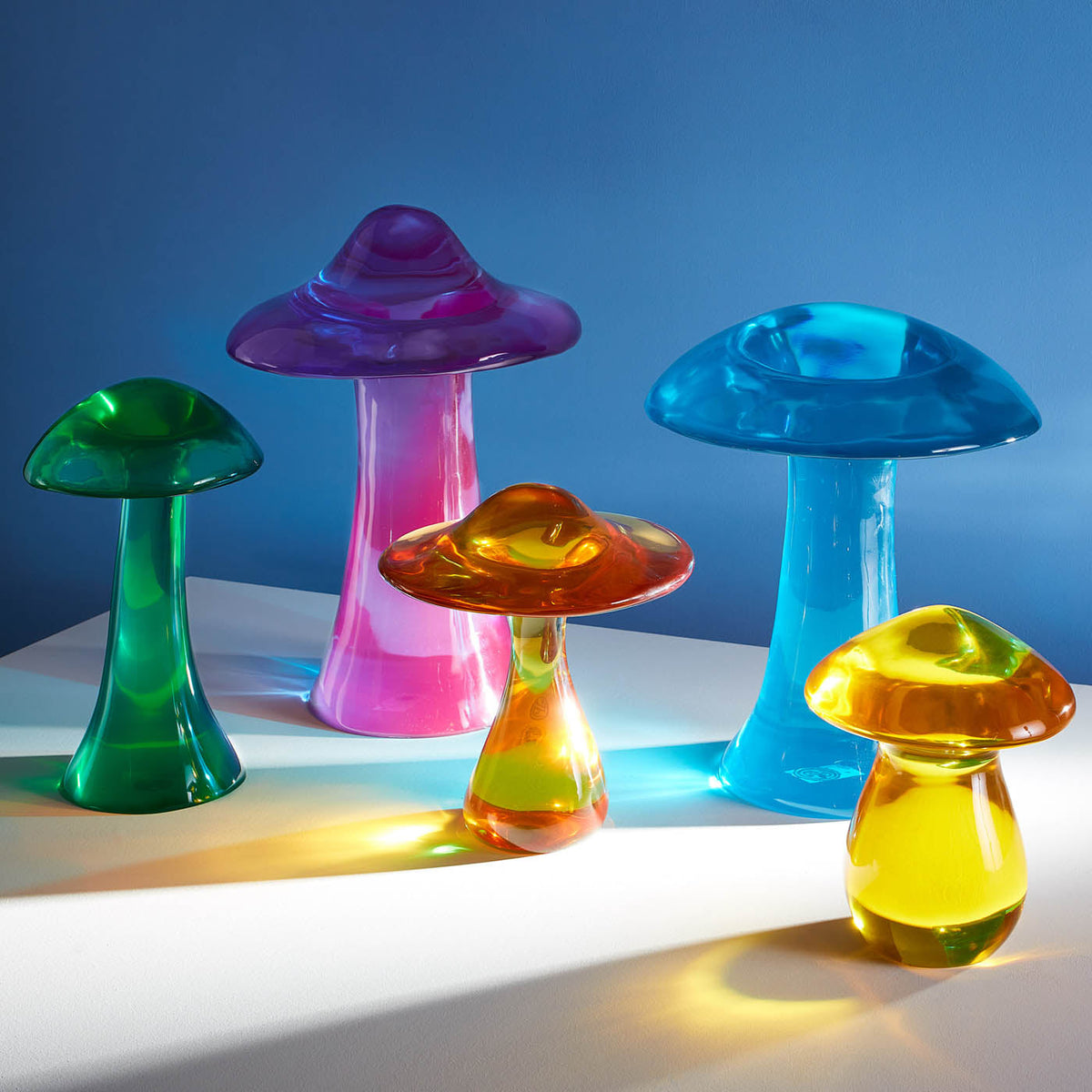Jonathan Adler Green Acrylic Mushroom Objet