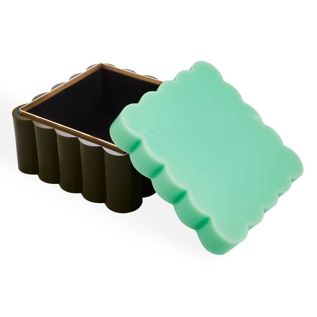 Jonathan Adler Fleur Acrylic Box – Medium