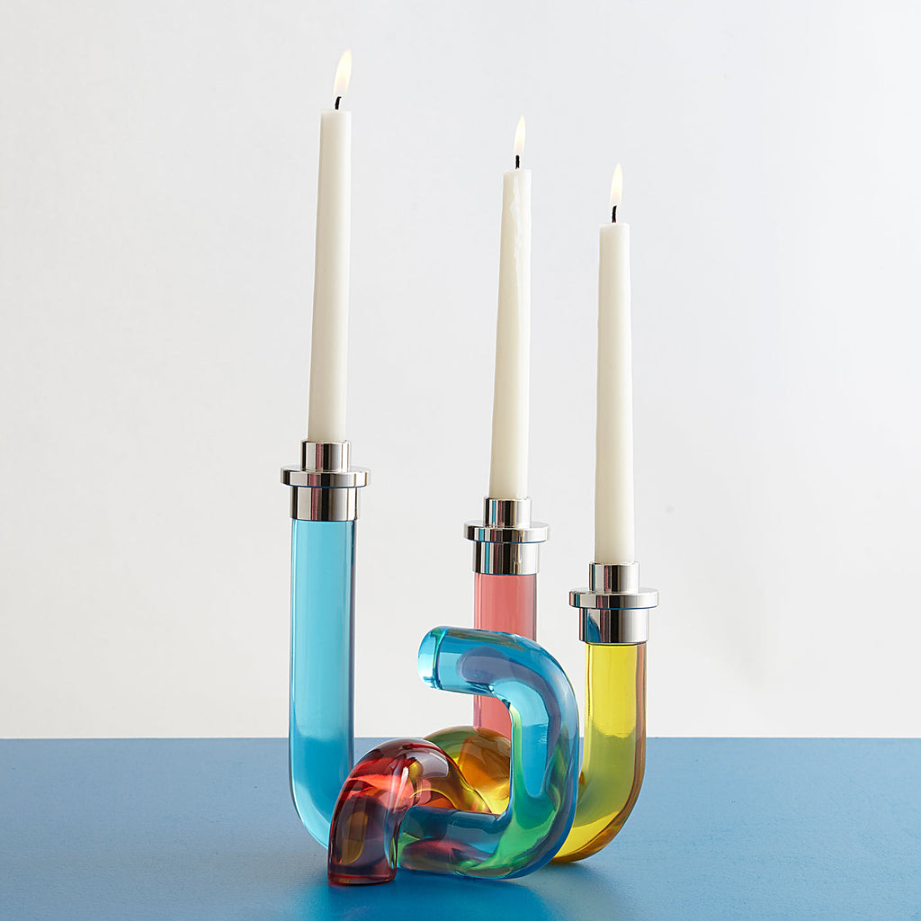 Jonathan Adler Pompidou Acrylic Candle Holder