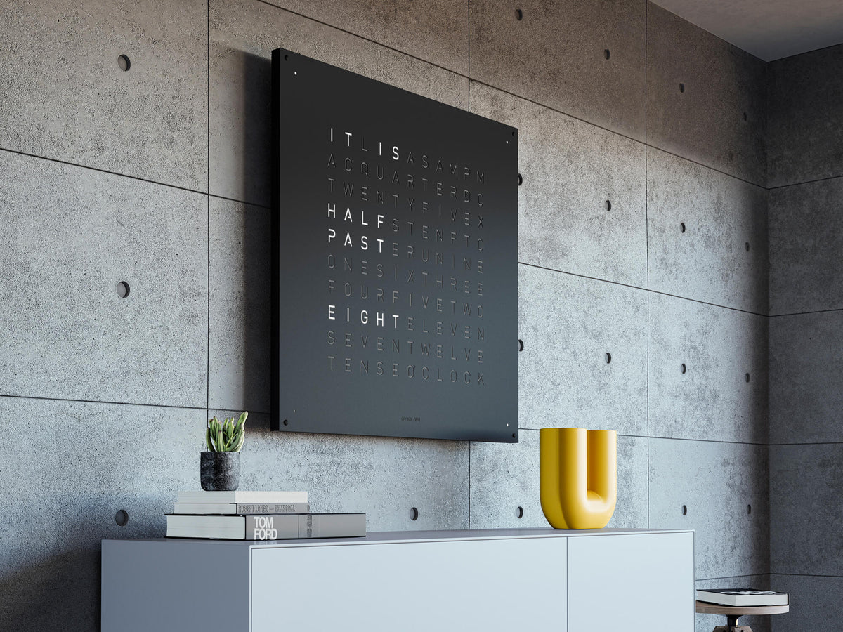 QLOCKTWO Earth 90 – Black Pepper