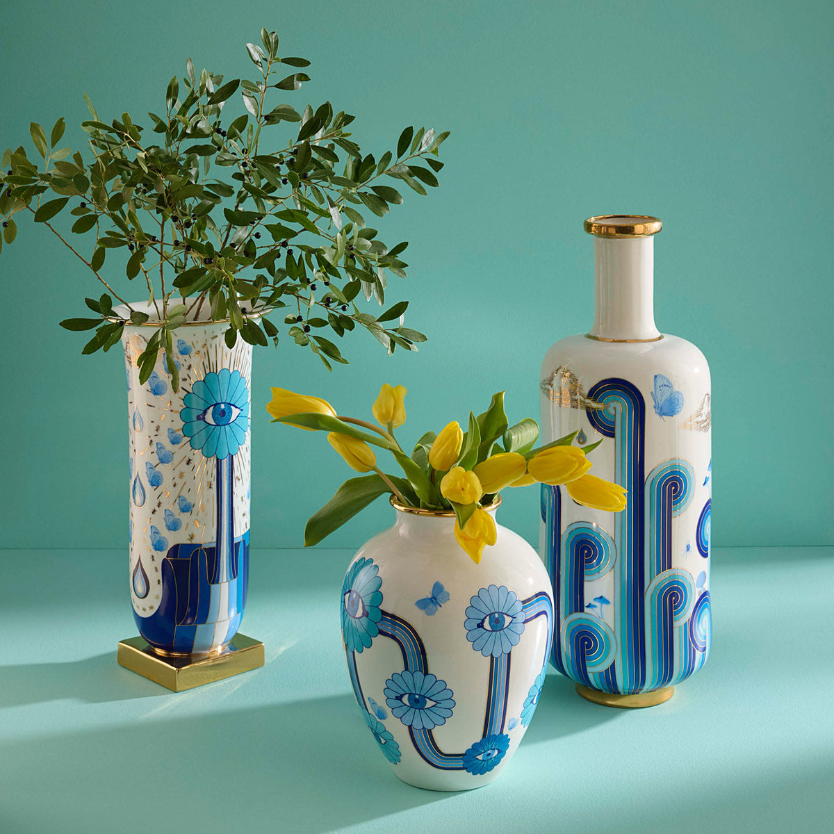 Jonathan Adler Druggist Tall Flared Vase