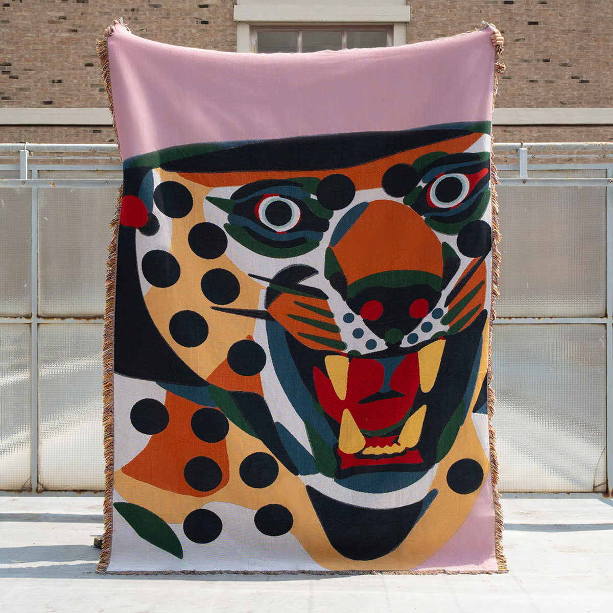 Dust Leopard – vävd filt
