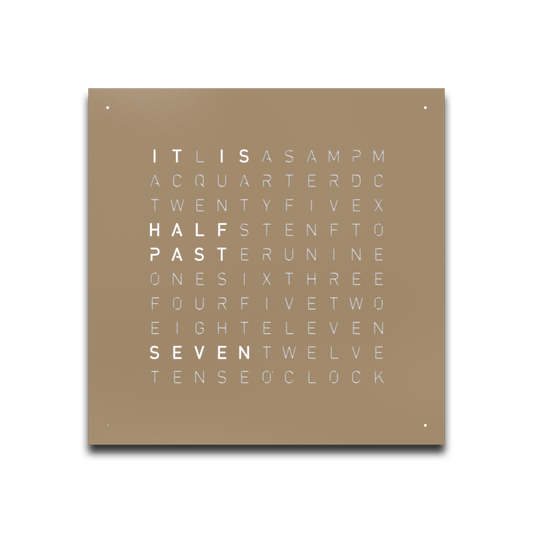 QLOCKTWO Earth 45 – Hazelnut