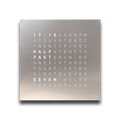 QLOCKTWO Earth 90 – Stainless Steel