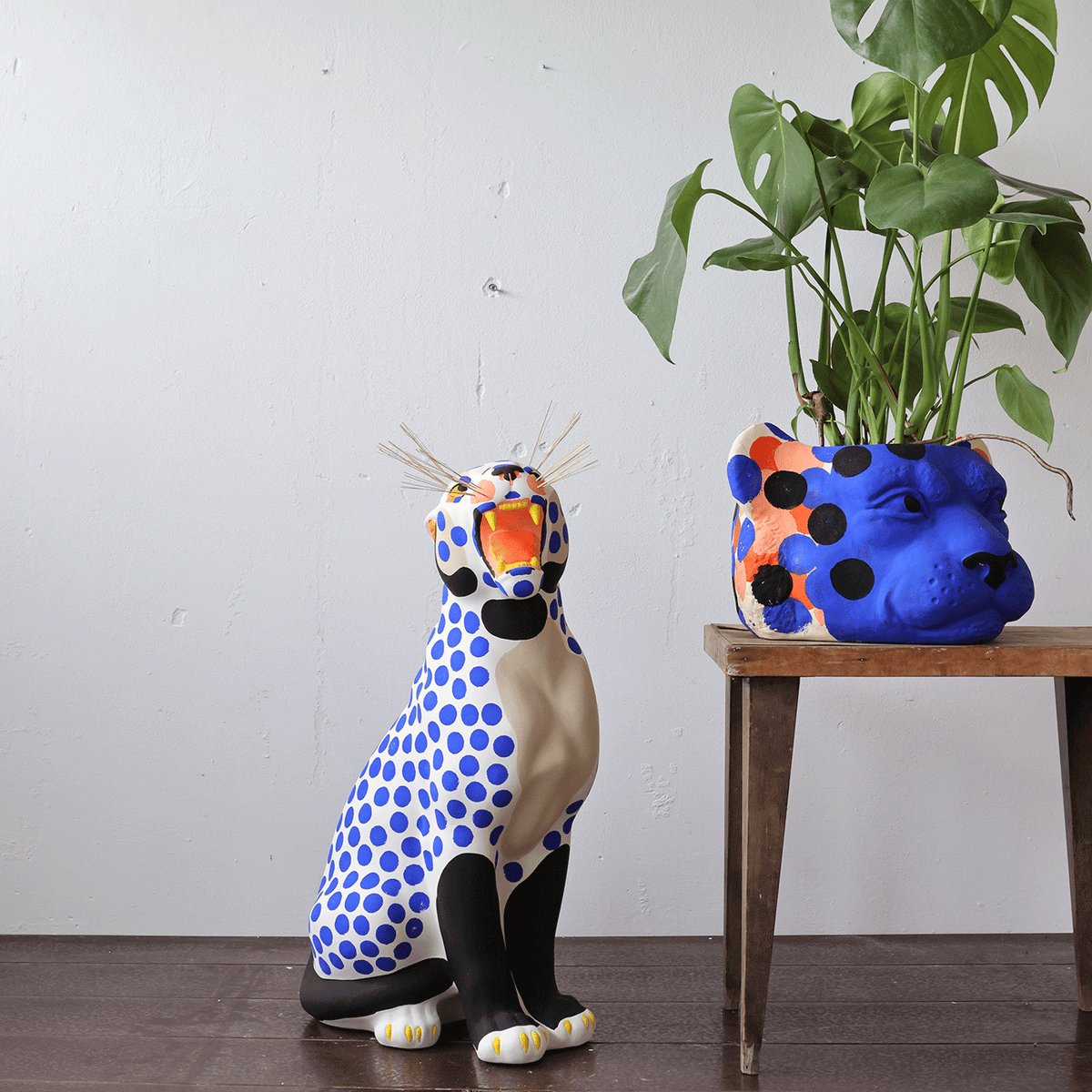 Wild Puma – keramikskulptur