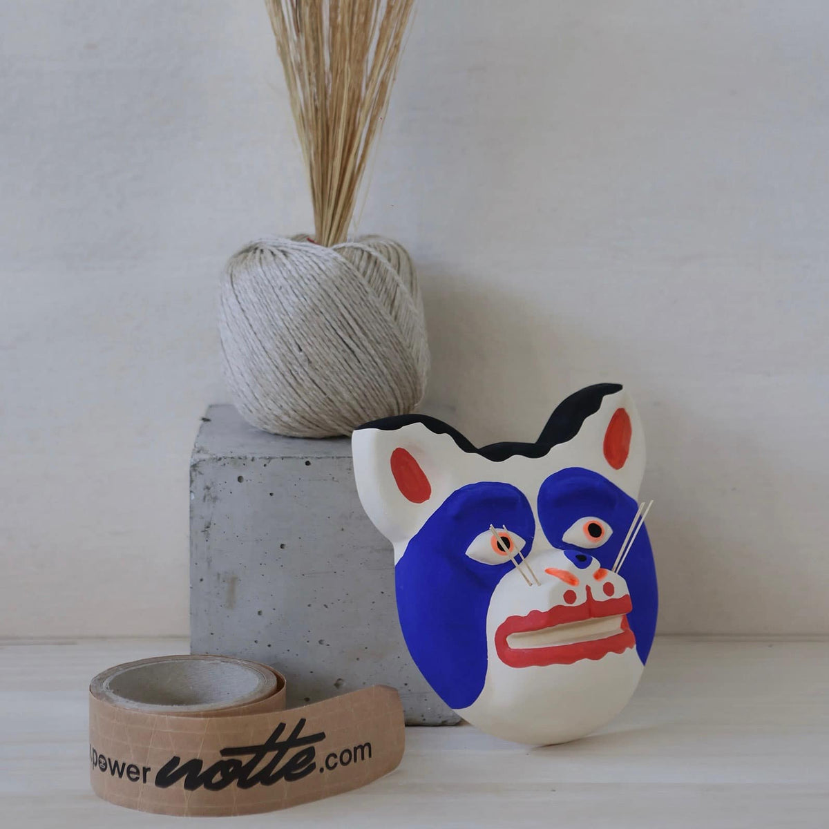 Kitsune – keramikmask