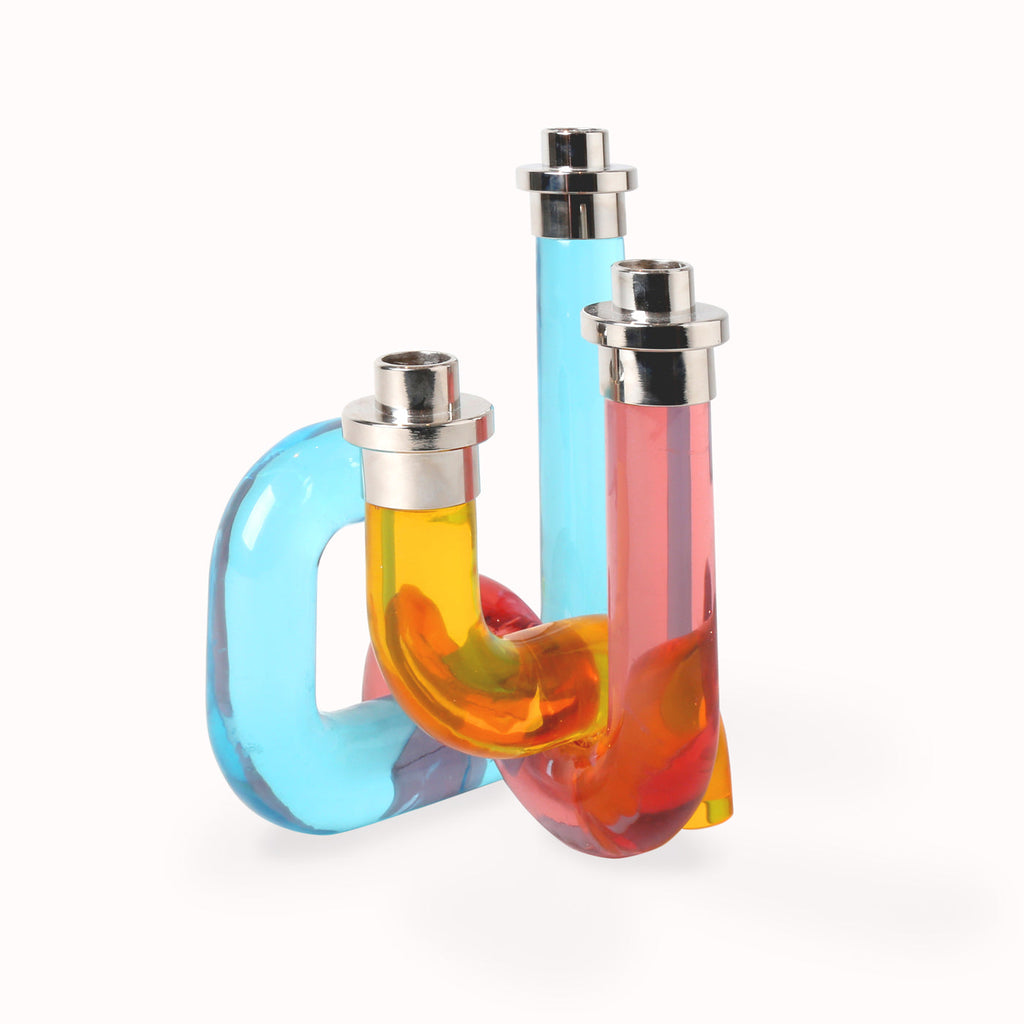 Jonathan Adler Pompidou Acrylic Candle Holder