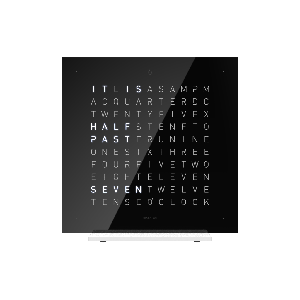 QLOCKTWO Earth 13,5 – Pure Black Ice Tea