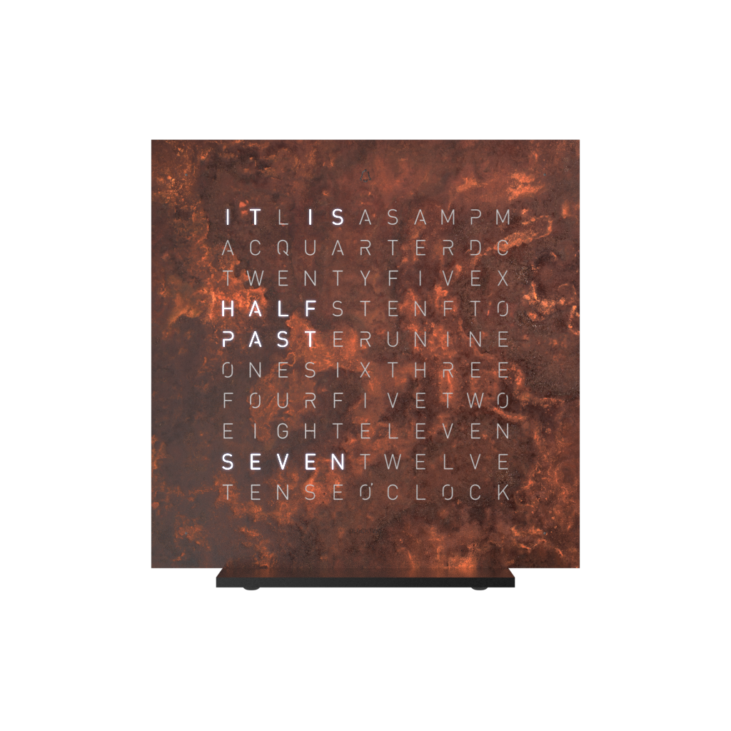 QLOCKTWO Earth 13,5 Creator's Edition – Rust
