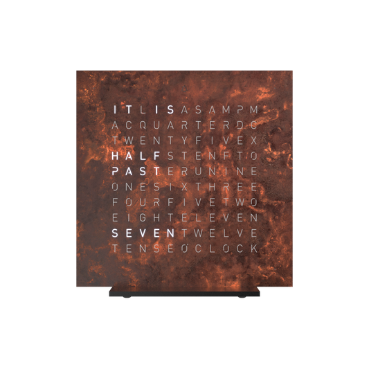 QLOCKTWO Earth 13,5 Creator's Edition – Rust