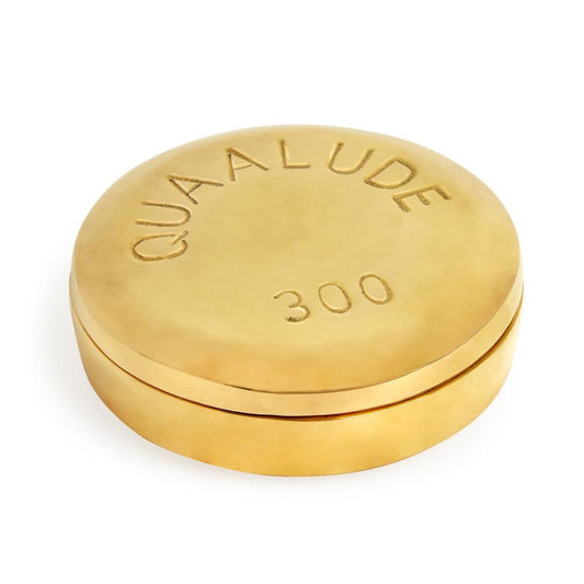 Quaalude Brass Pill Box