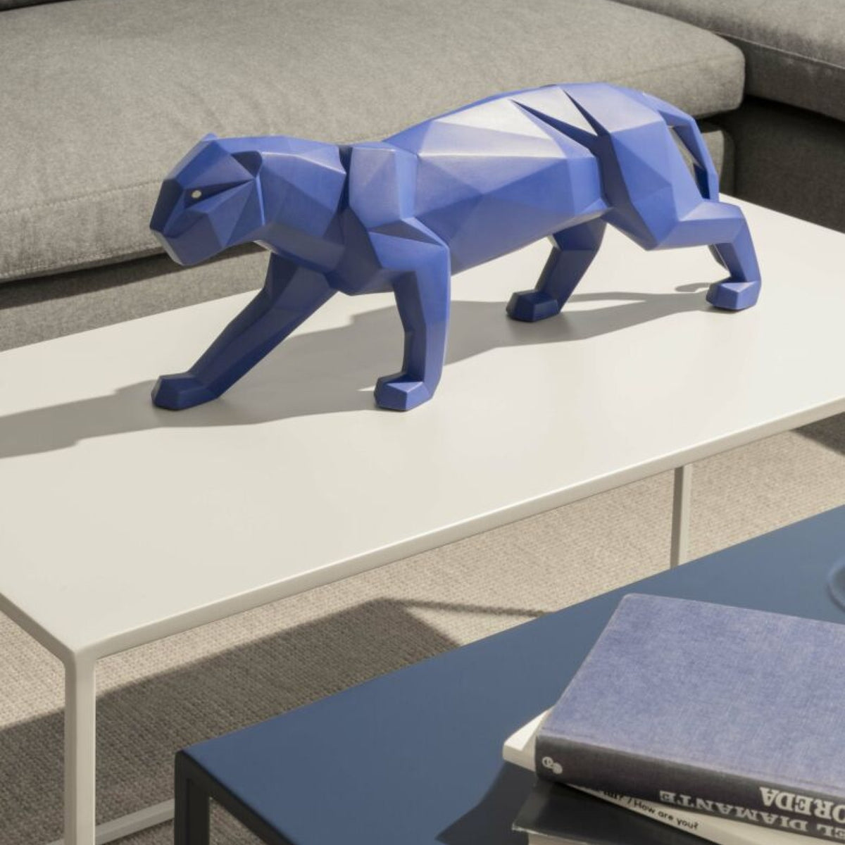 Panther, matt blå
