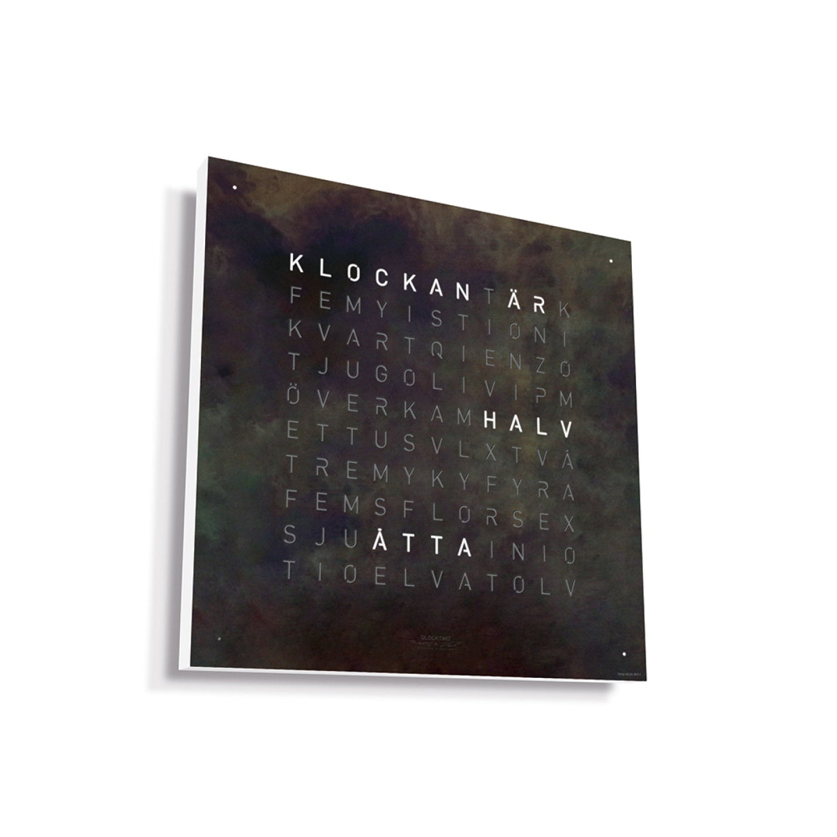 QLOCKTWO Earth 45 Creator's Edition – Raw Iron