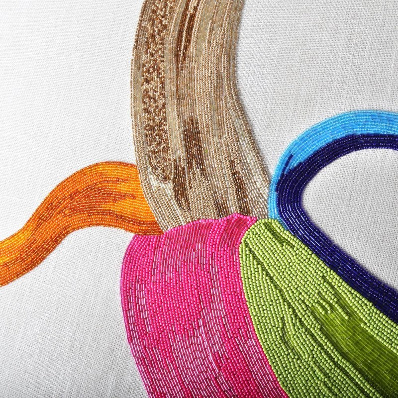 Banana beaded wall art