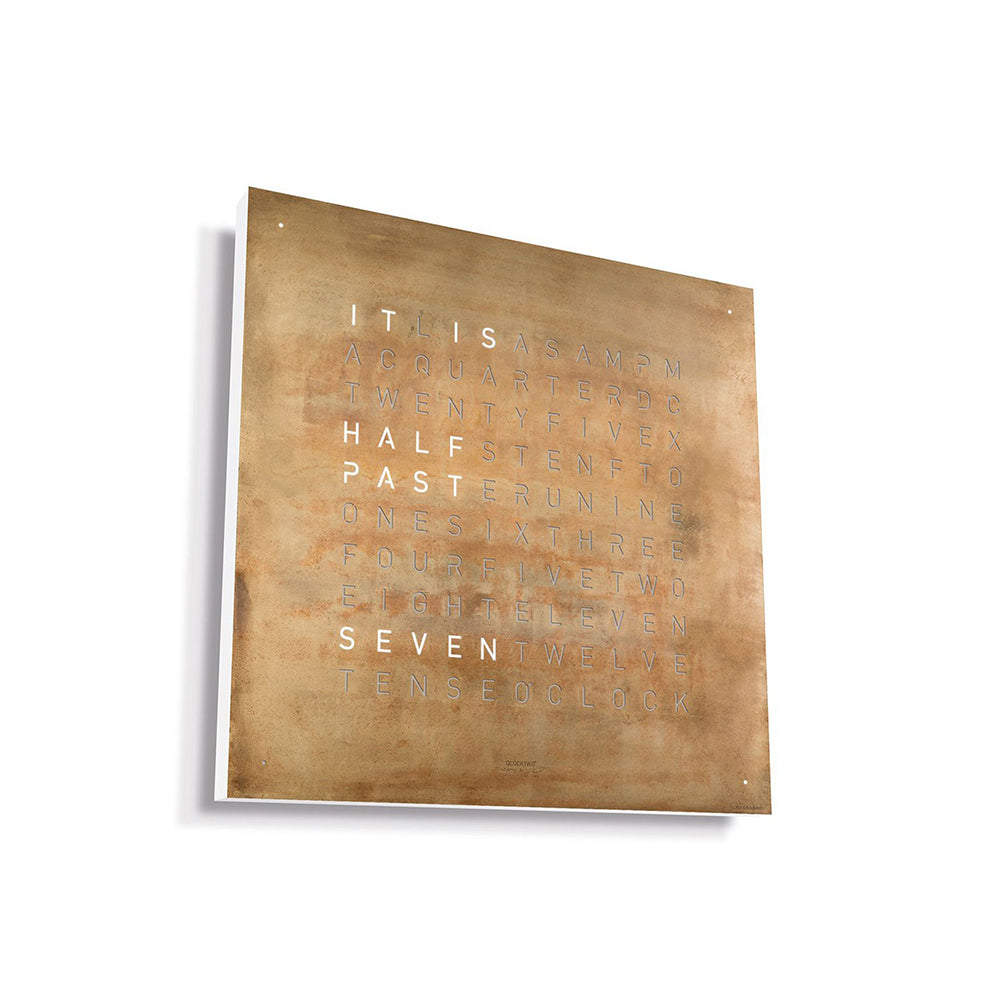 QLOCKTWO Earth 45 Creator's Edition – Silver & Gold